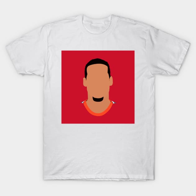 Virgil van Dijk Minimalistic Face Art T-Shirt by GotchaFace